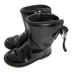 UGG Girls Patent Leather Boots - Size 11